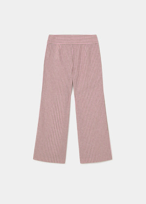 Wide waist striped pants