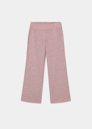 Wide waist striped pants
