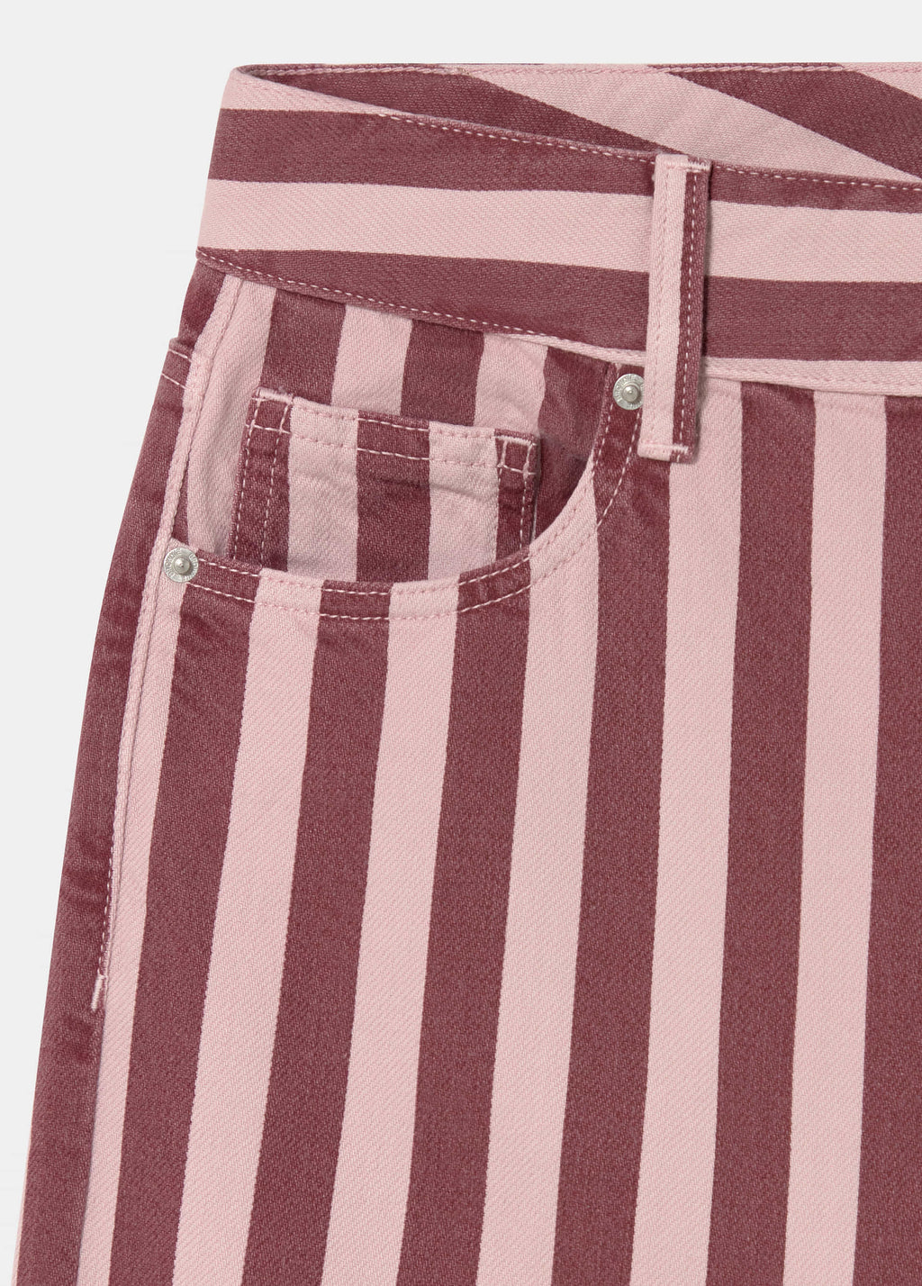 Straight striped printed pants