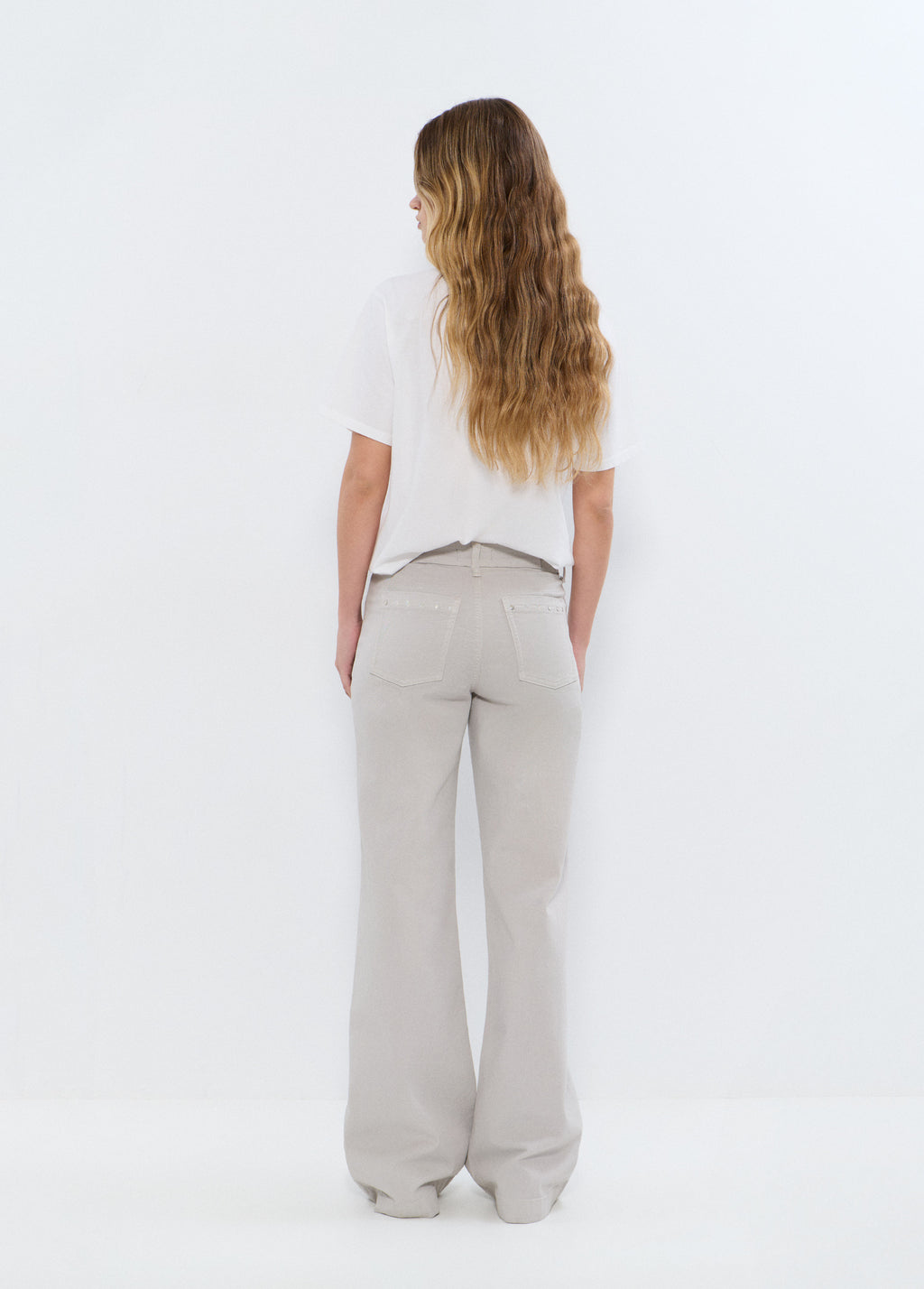 Pantalon droit à clous