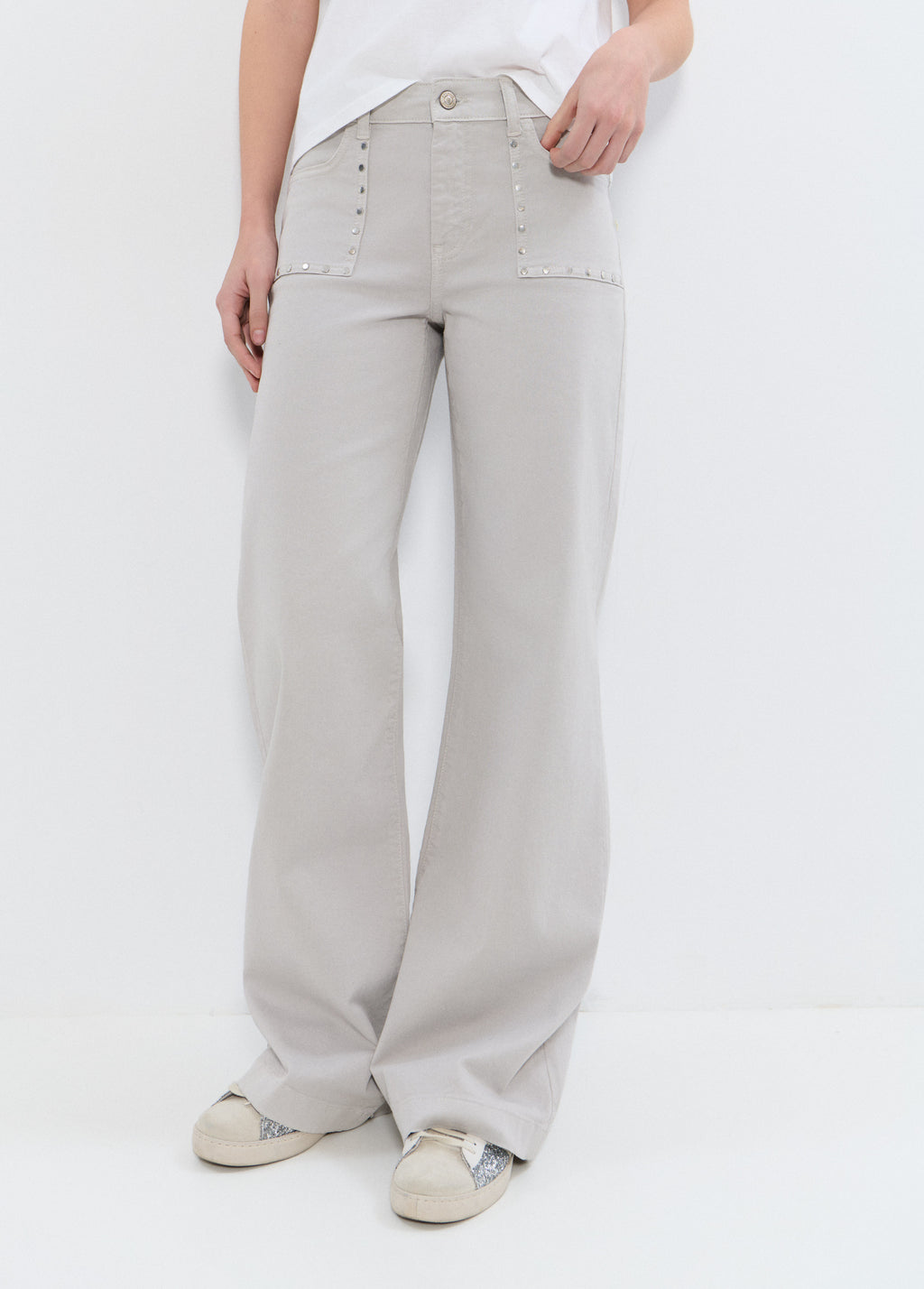 Pantalon droit à clous