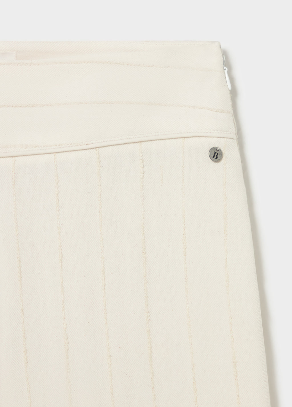 Pantalón tiro bajo tejido textura