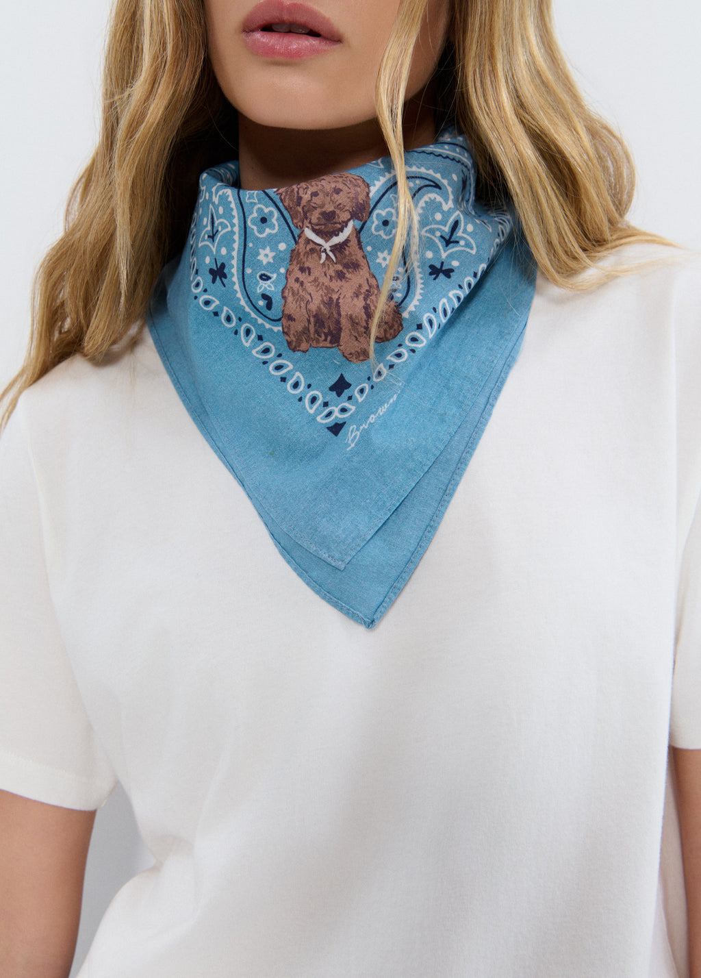 Dog print scarf