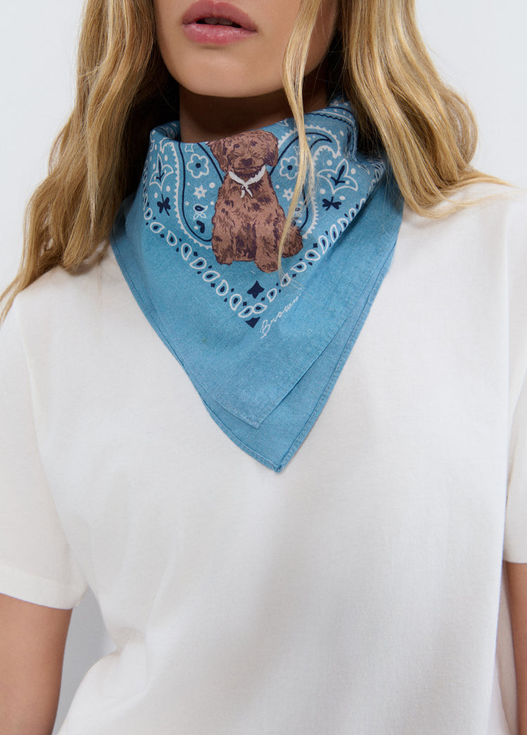 Foulard stampato cagnolino