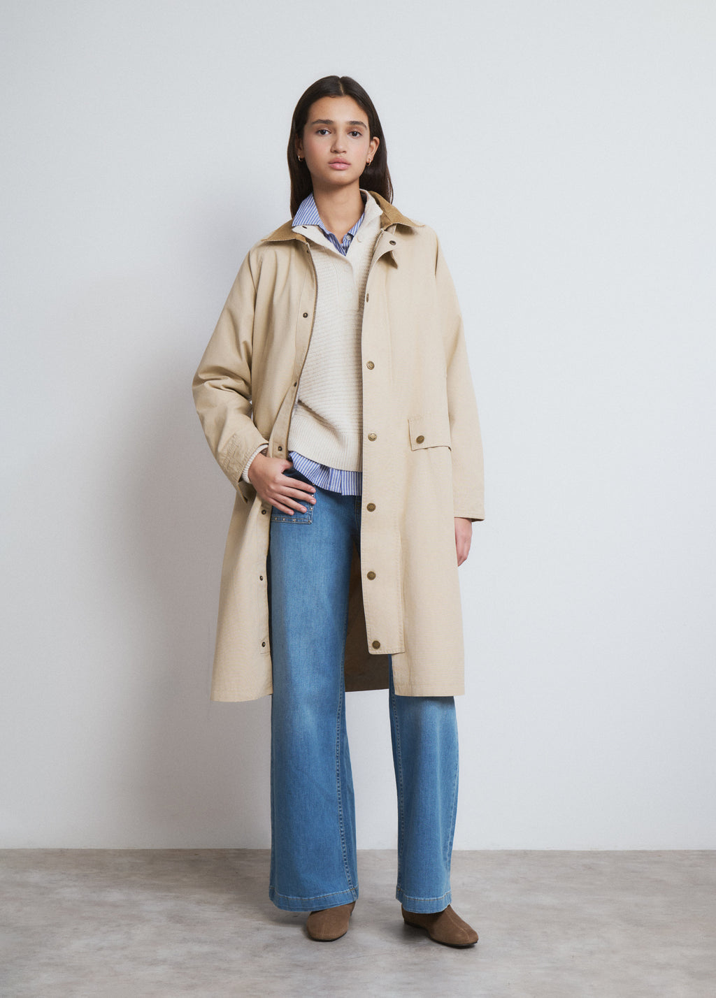 Parka longue coton