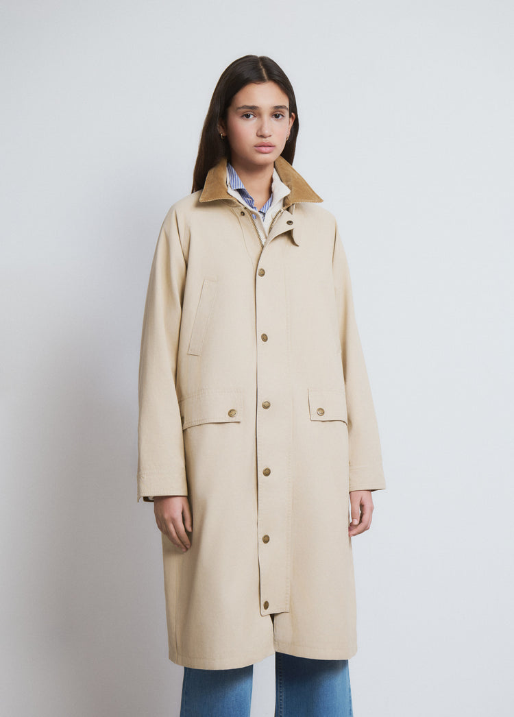 Langer Baumwoll-Parka