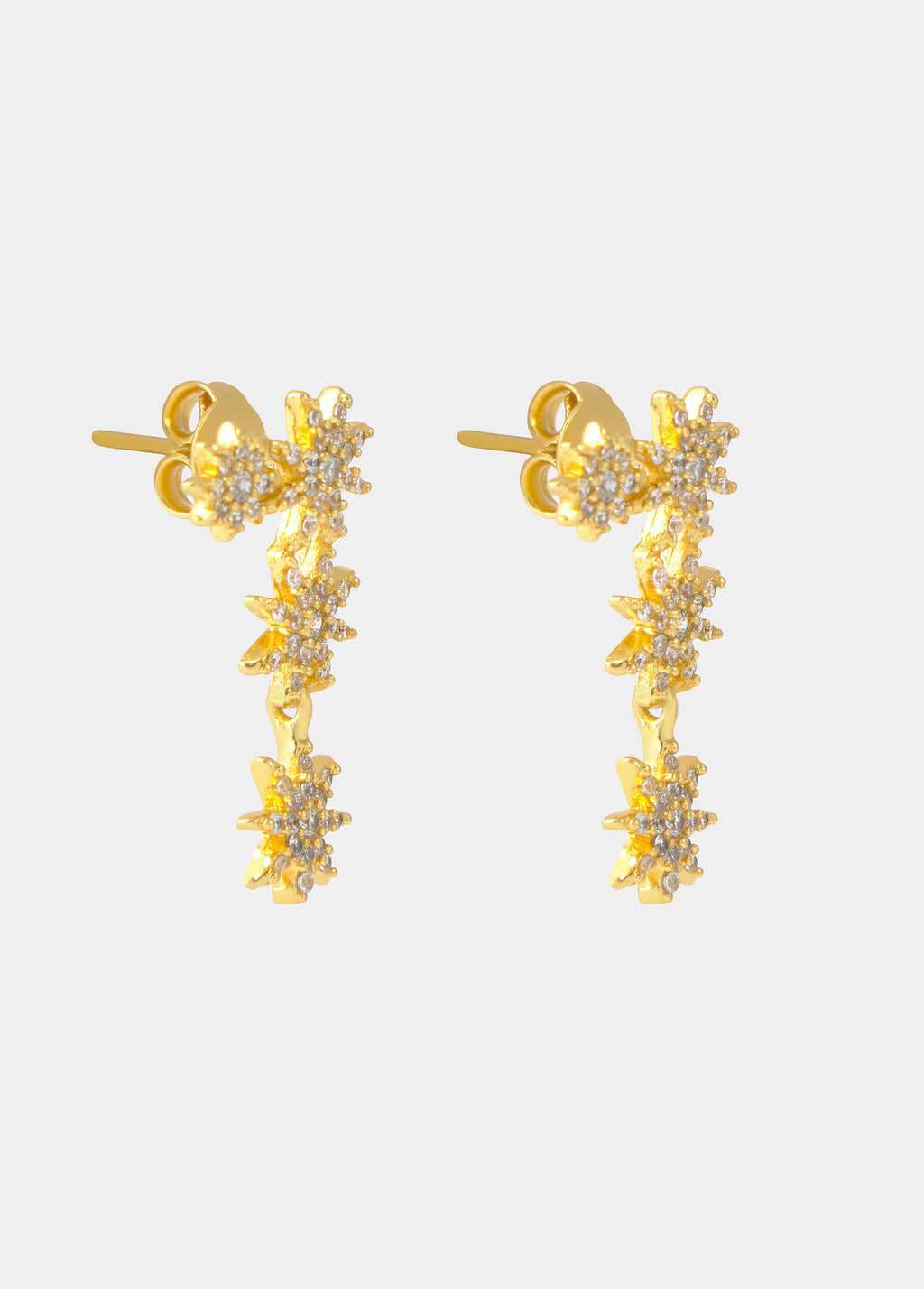 Shiny star earrings