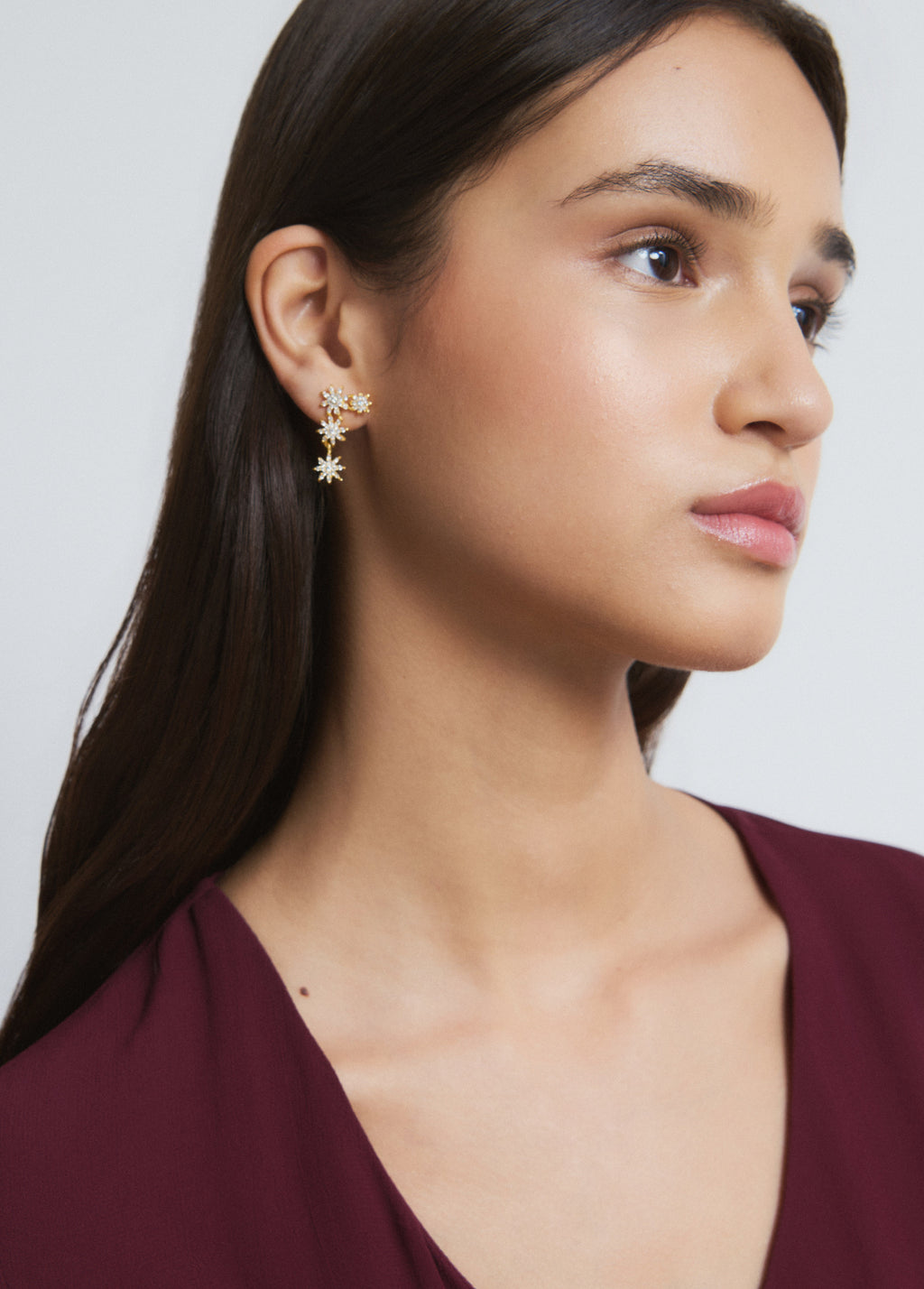 Shiny star earrings