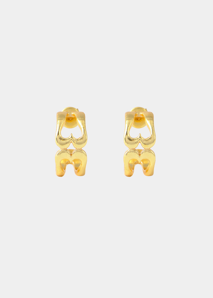 Pendientes b corazón
