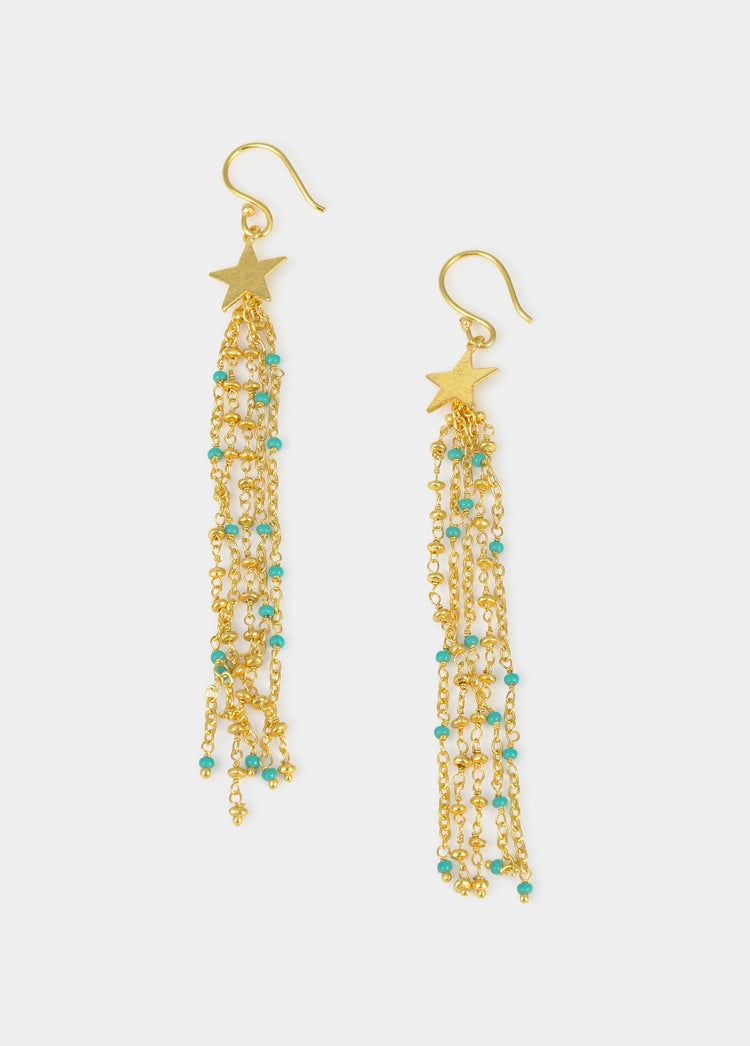 Pendientes estrella piedras
