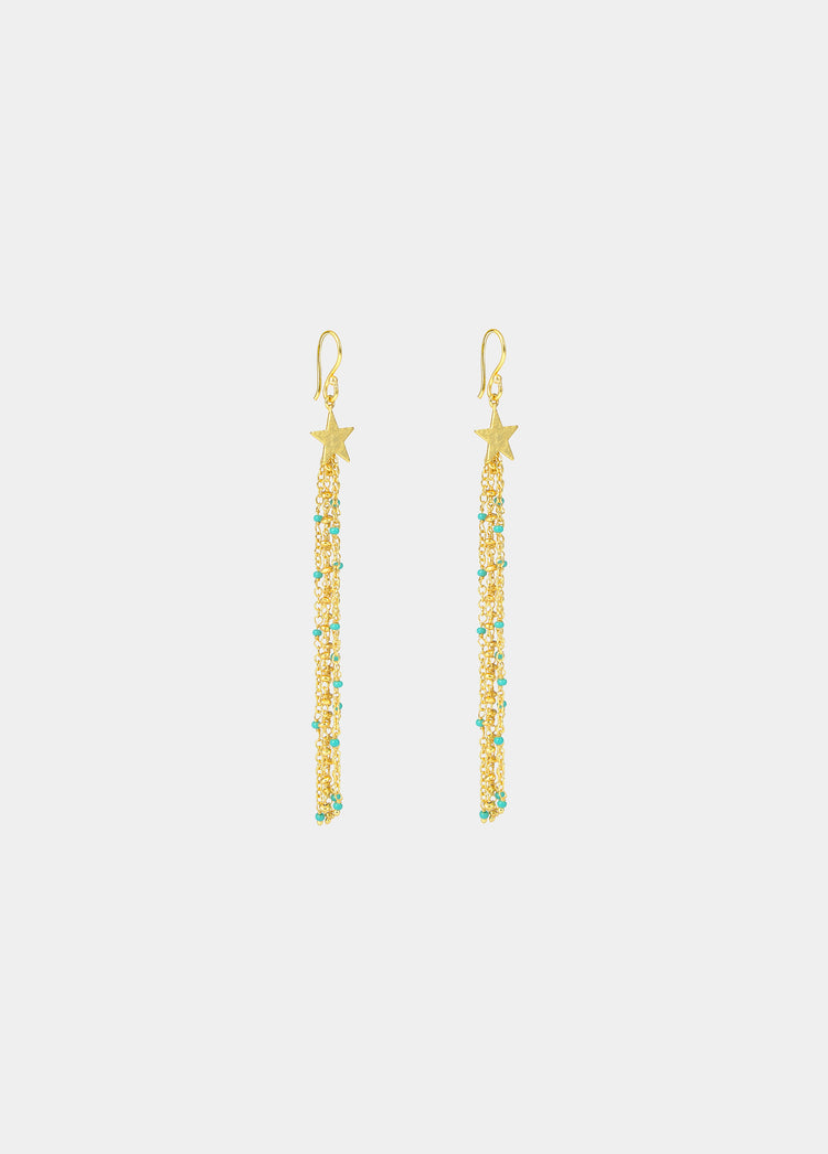 Pendientes estrella piedras