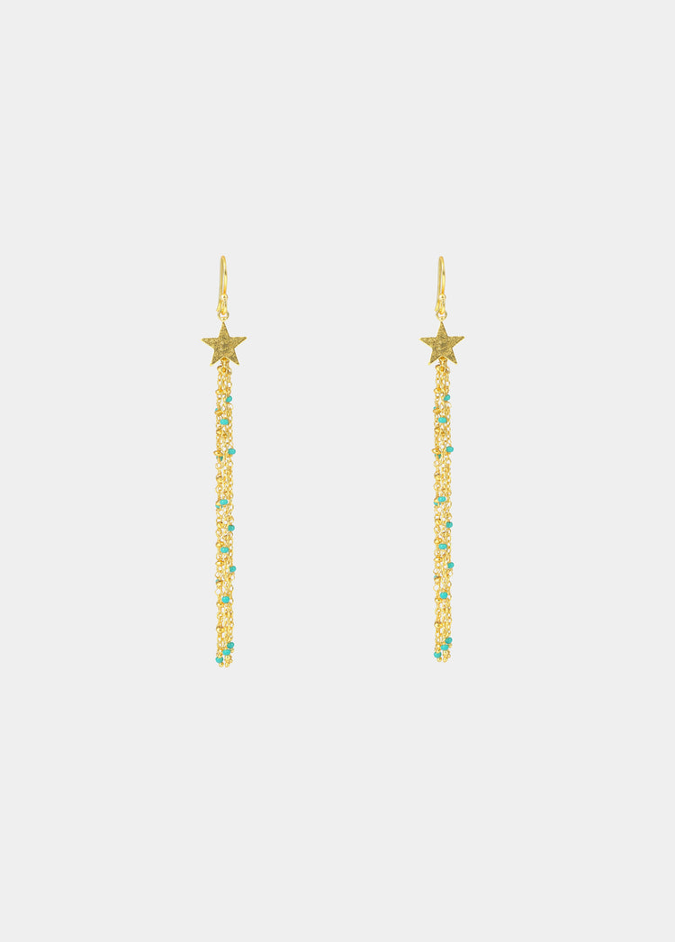 Pendientes estrella piedras