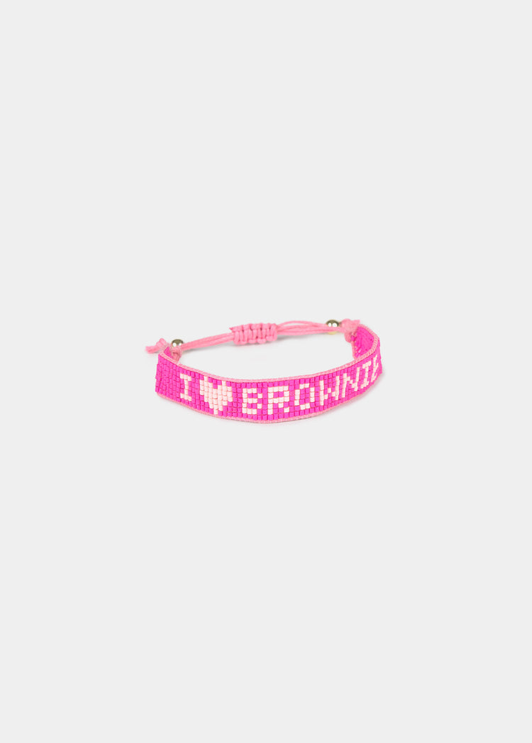 Pulsera beads brownie