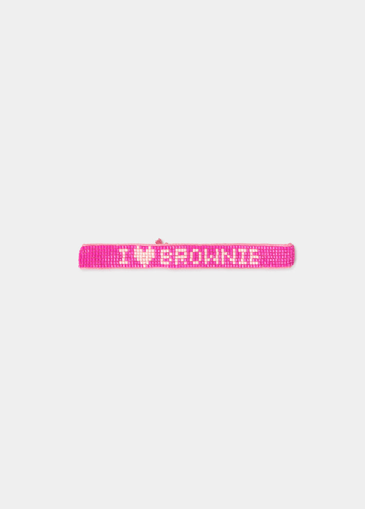 Pulsera beads brownie