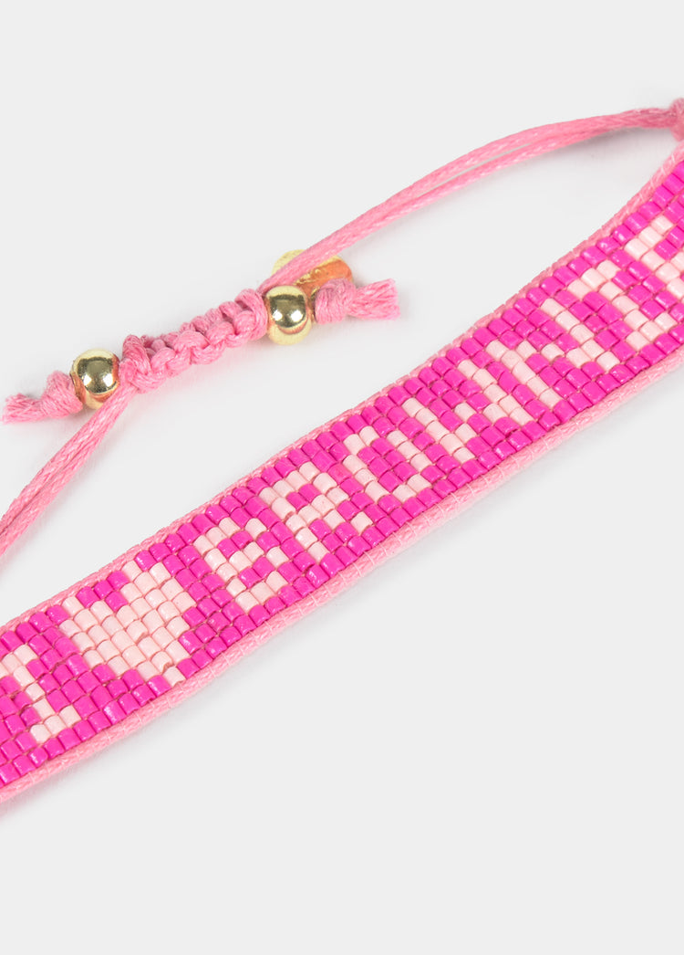Pulsera beads brownie