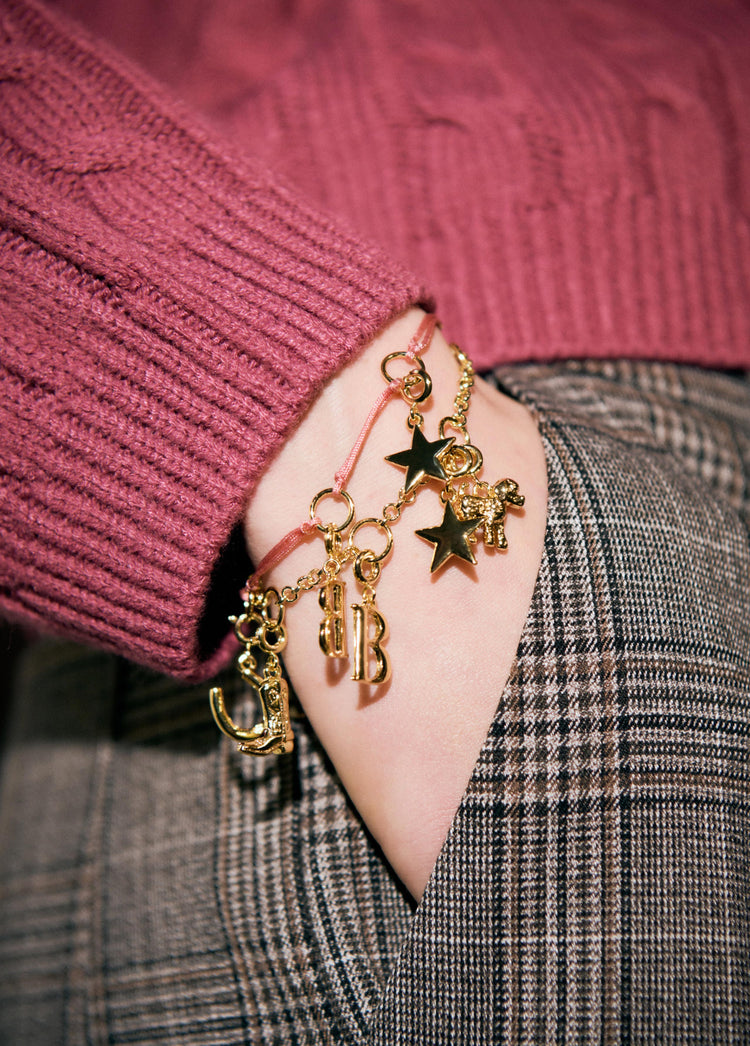 Pulsera cuerda charms