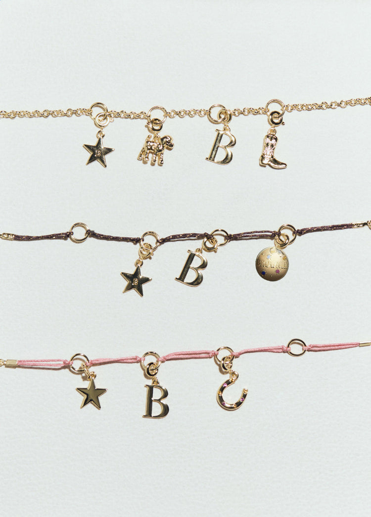 Pulsera cuerda charms