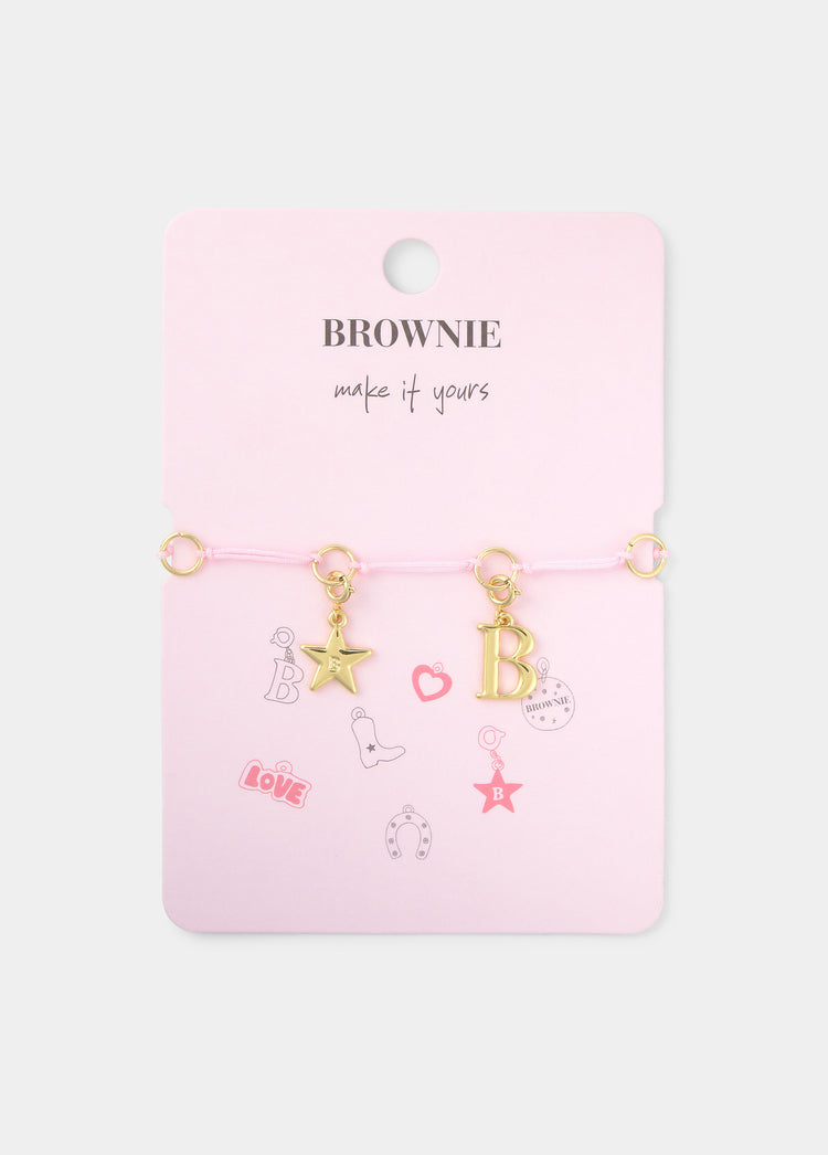 Pulsera cuerda charms