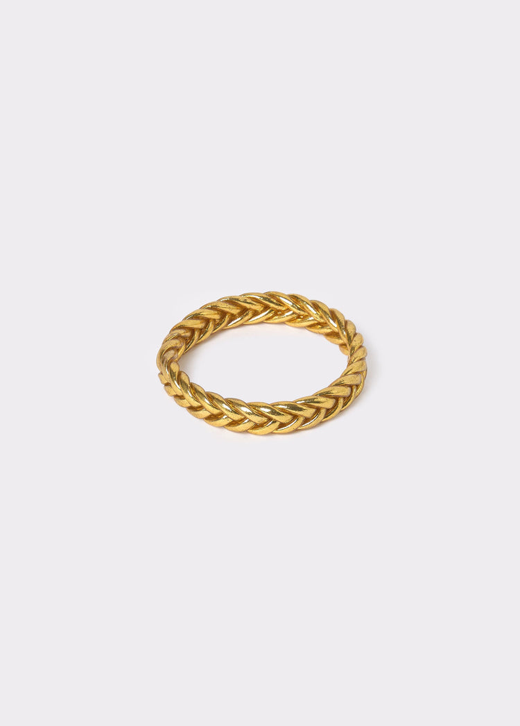Pulsera pan de oro trenzada s