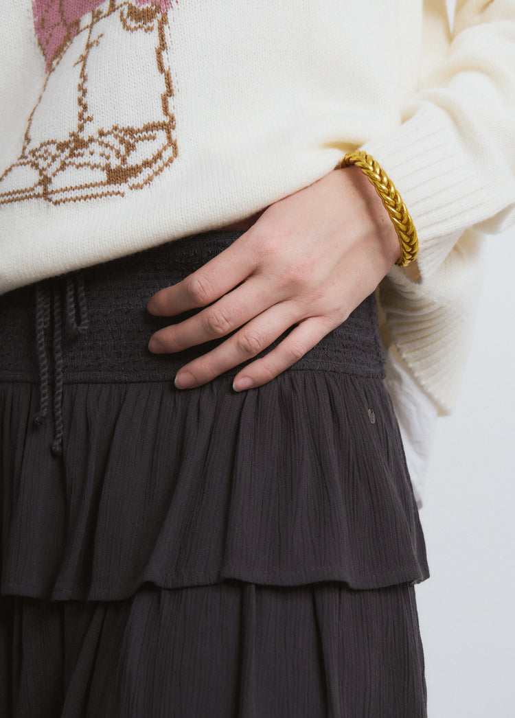 Pulsera pan de oro trenzada s