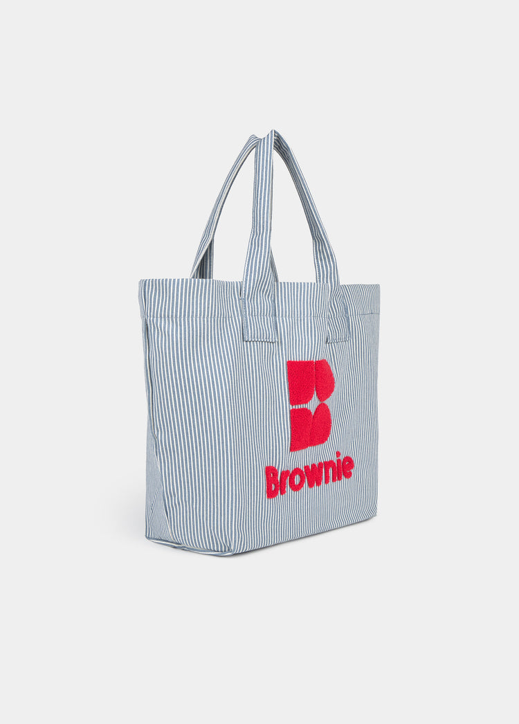 Shopper canvas rayas