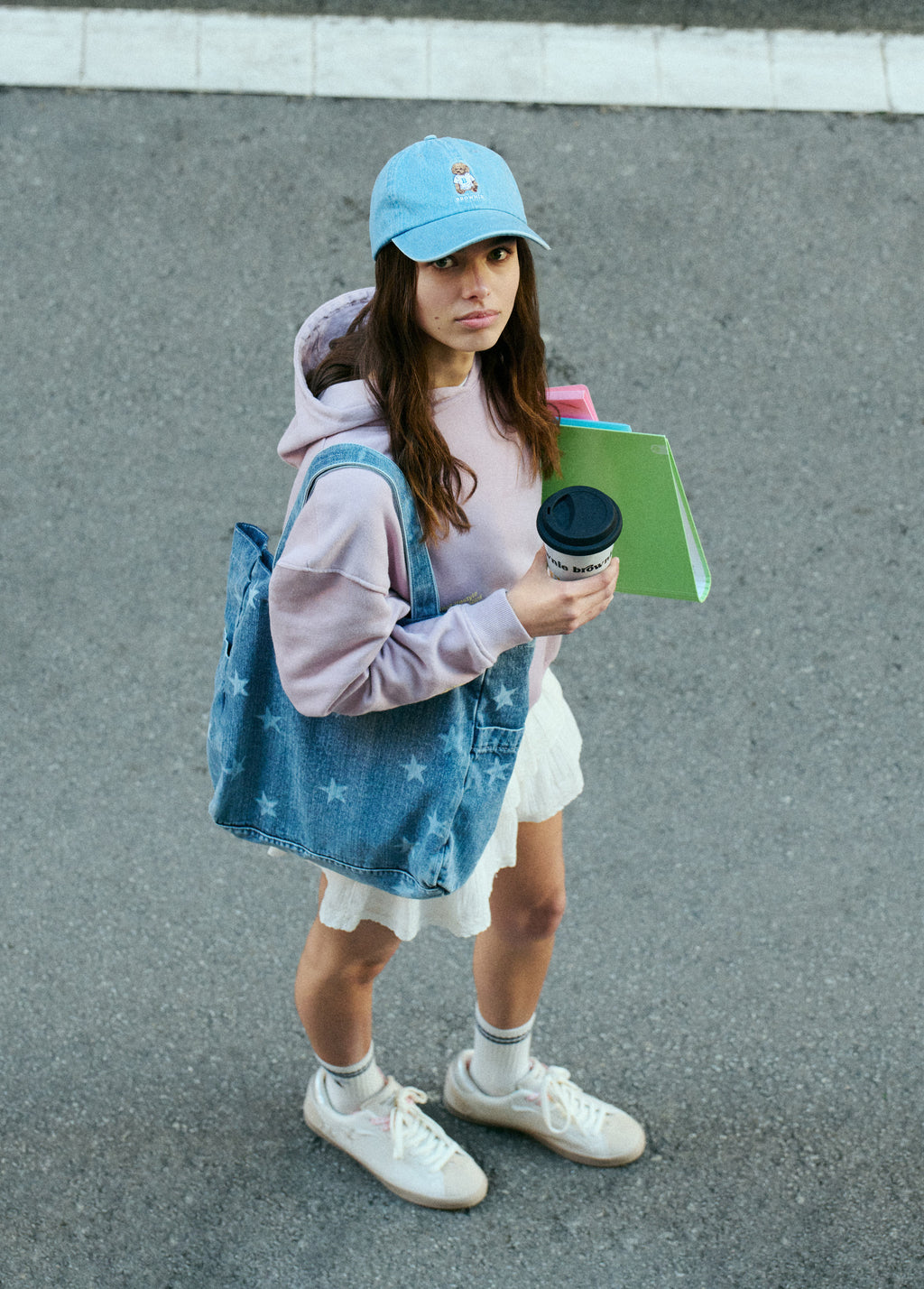 Shopper denim estrellas