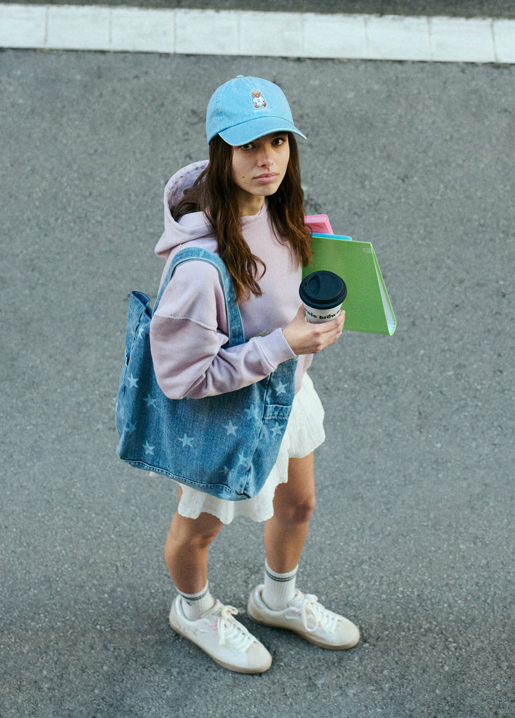 Shopper denim estrellas