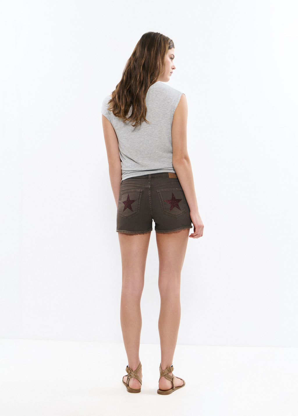 Glitter patch shorts