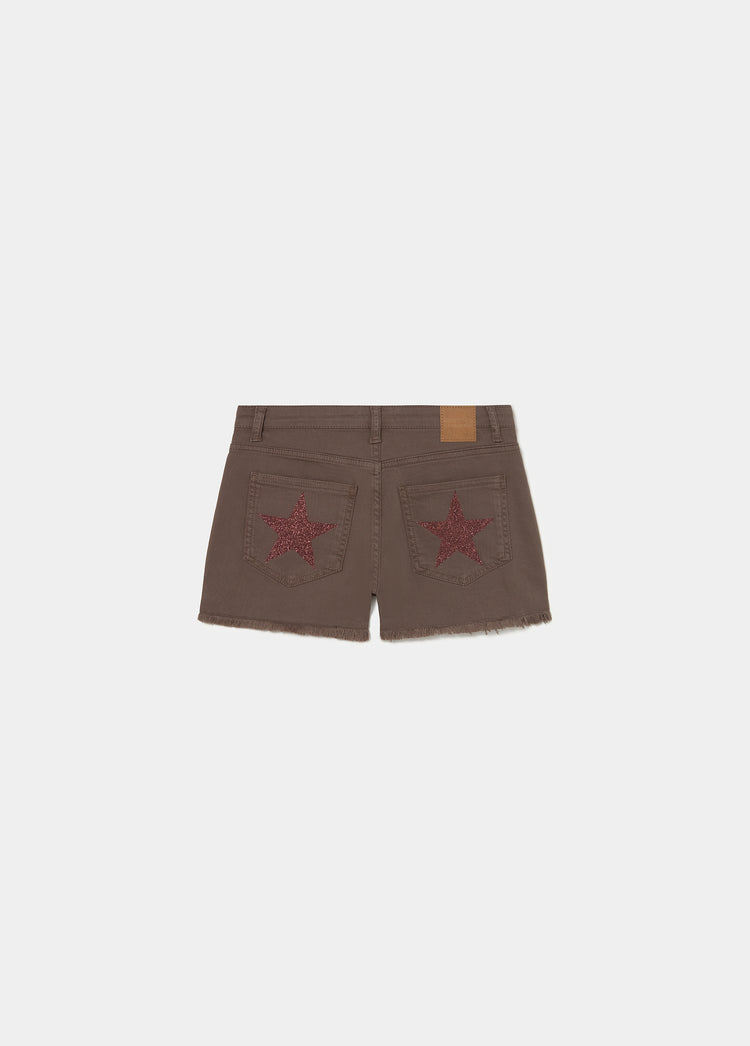 Glitter patch shorts