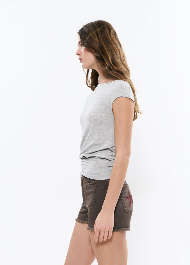 Glitter patch shorts