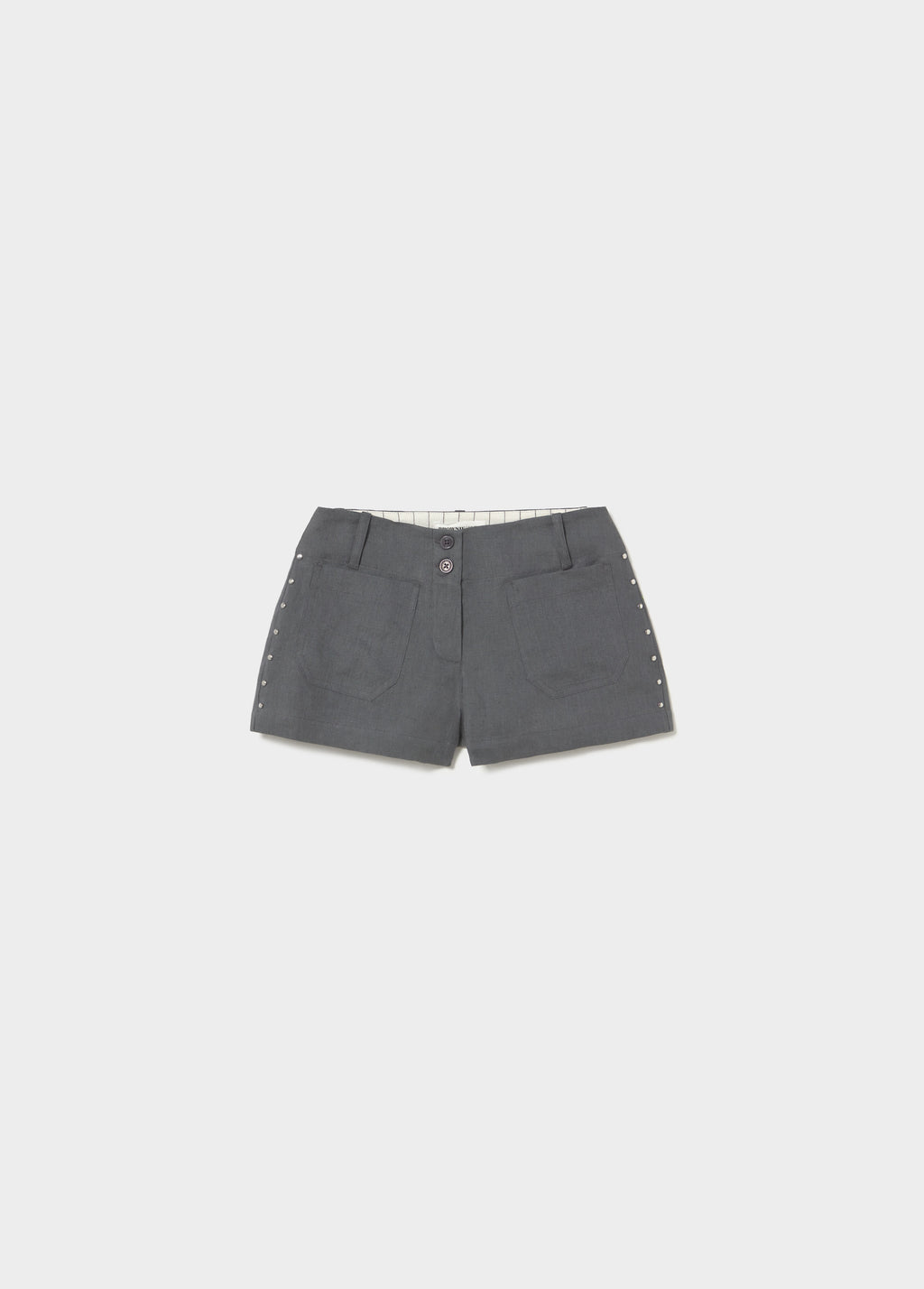 Linen studded short