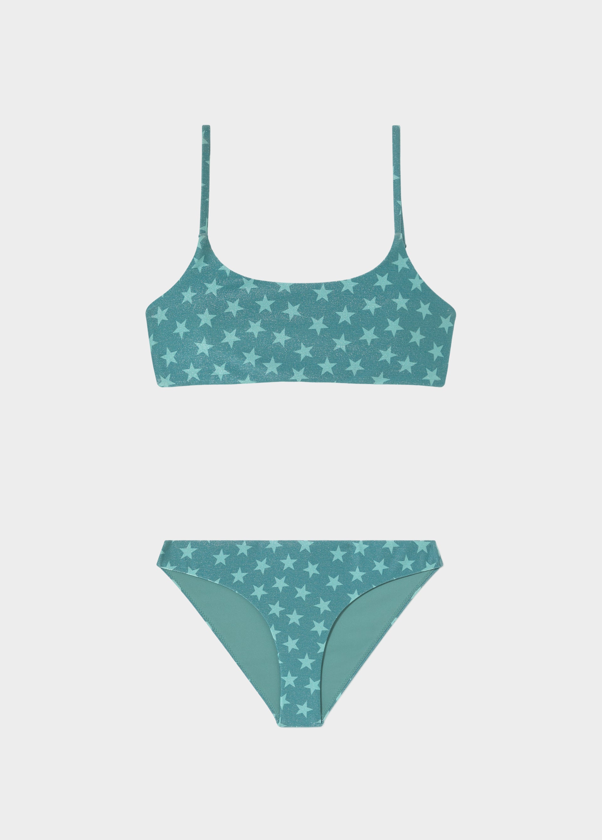Star panties with metallic thread