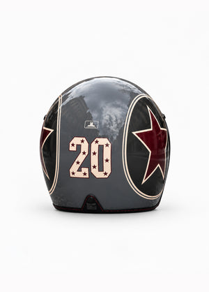 Motorradhelm mit Sternen
