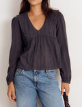 Long-sleeve blouse