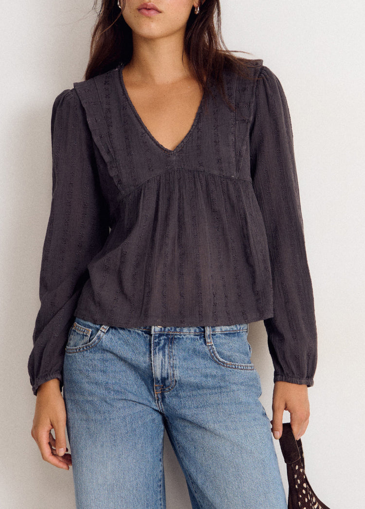 Blouse met lange mouwen