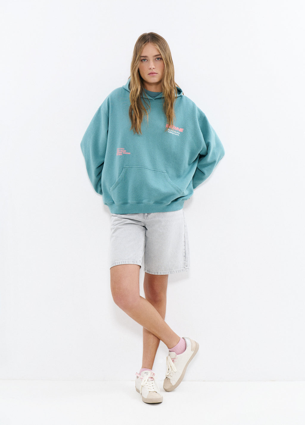 Hoodie with eagle print