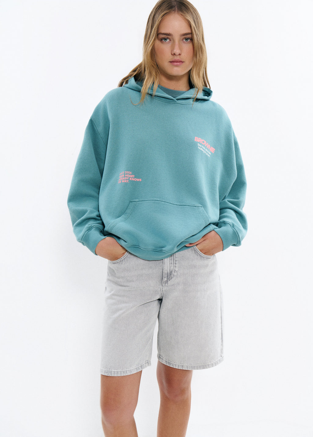 Hoodie with eagle print