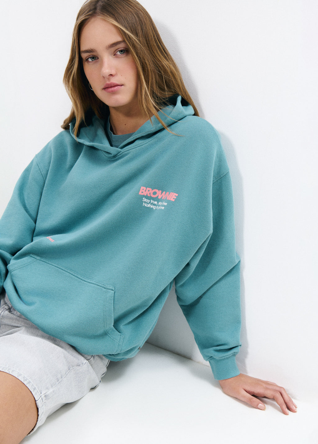 Hoodie with eagle print