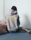 Sudadera capucha print alas