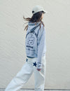 Sweatshirt met capuchon en hondjesprint