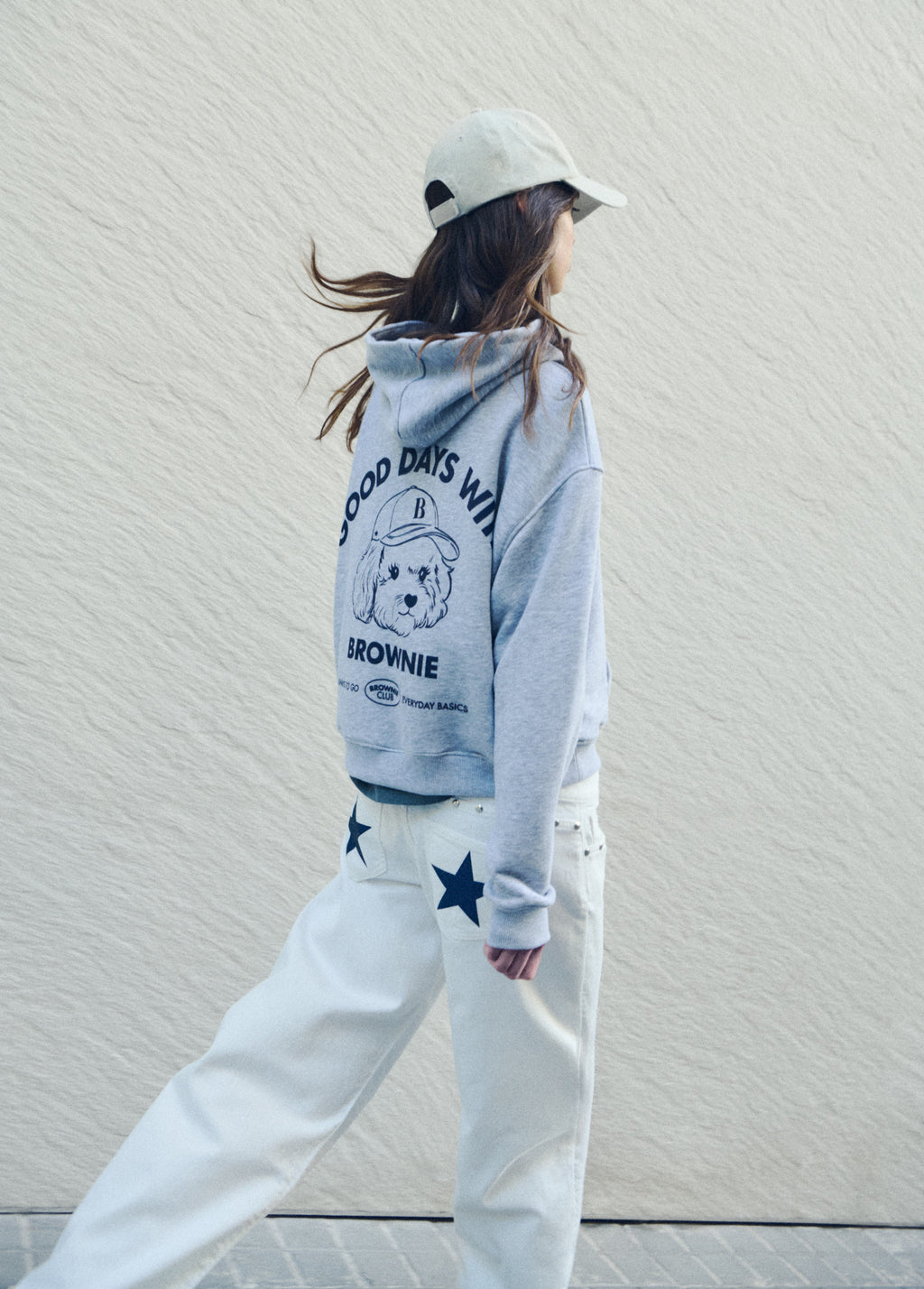 Hoodie with dog print
