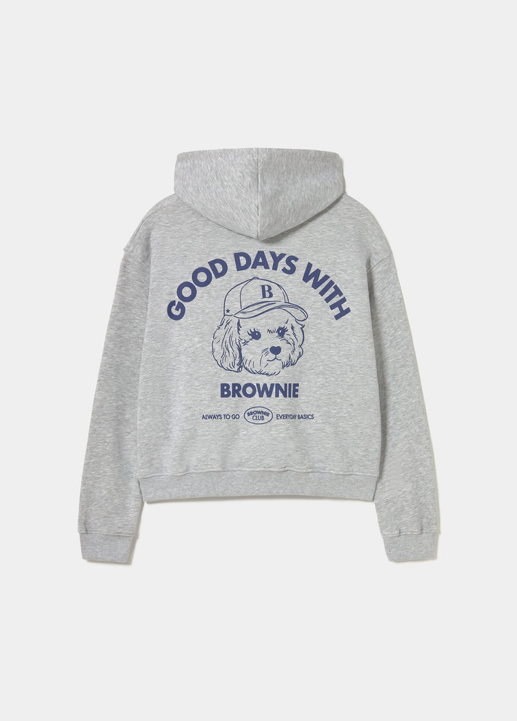 Sudadera capucha print perrito