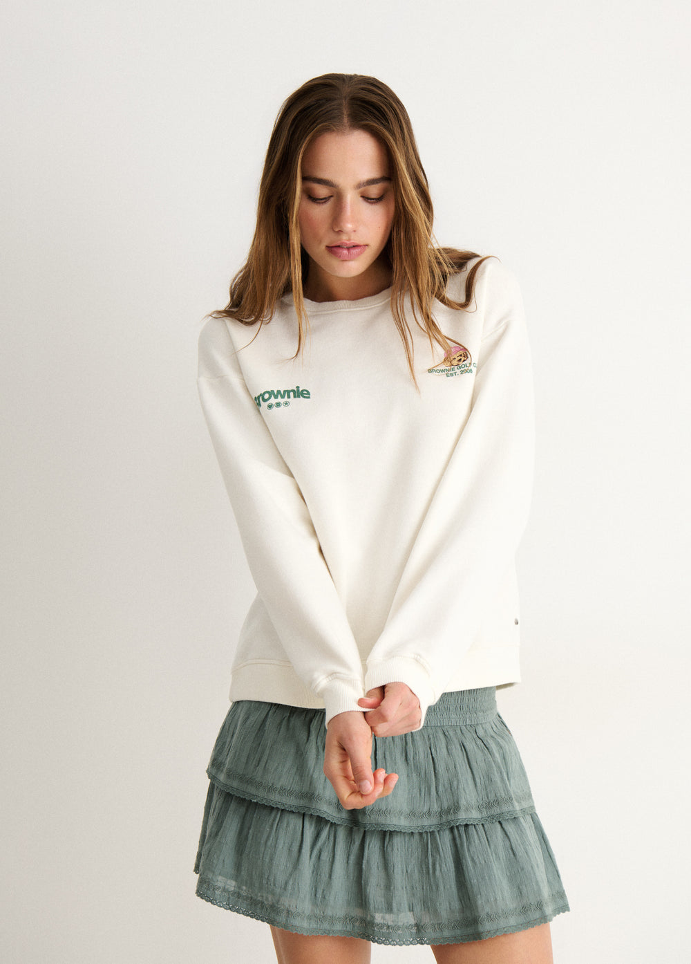 Golf dog print sweatshirt