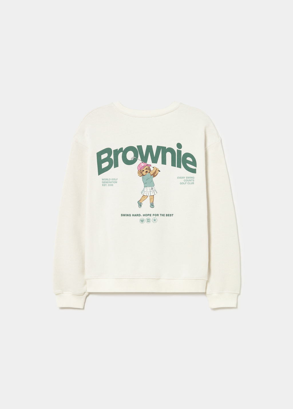Sweatshirt com print de cão a jogar golfe