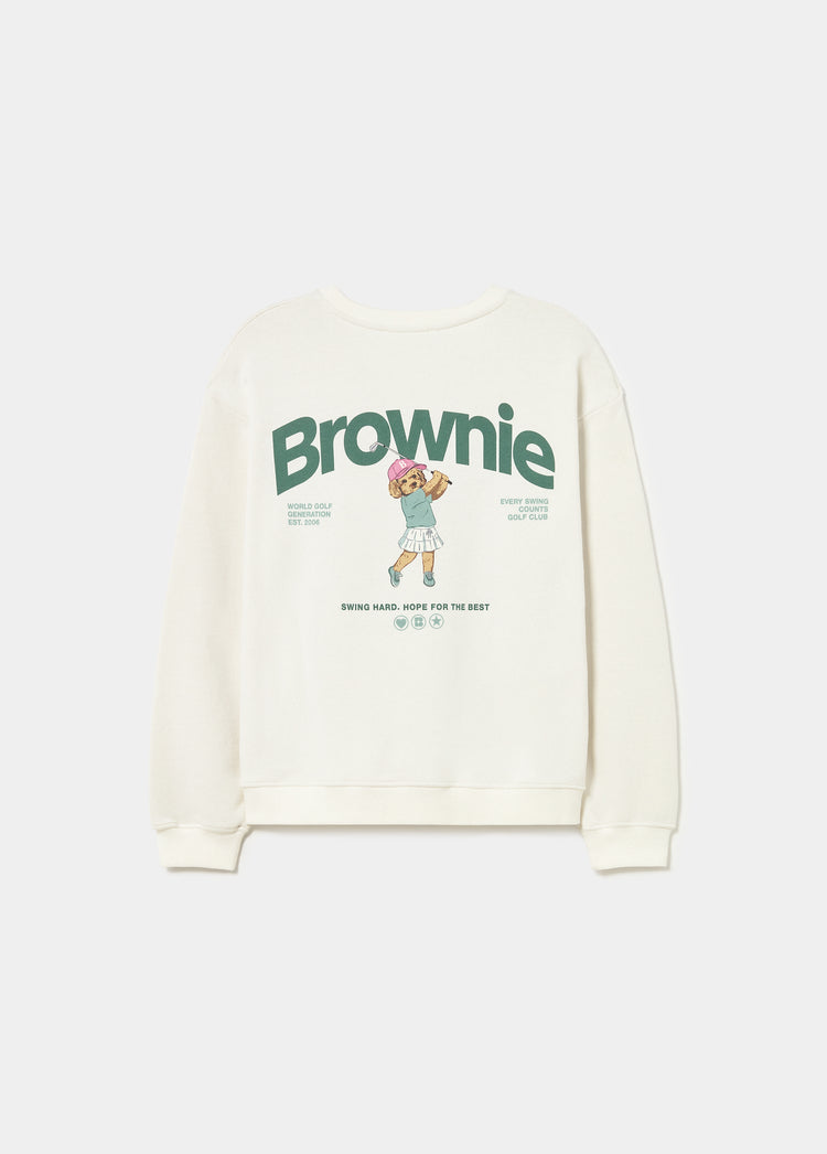 Sweat imprimé chien golf