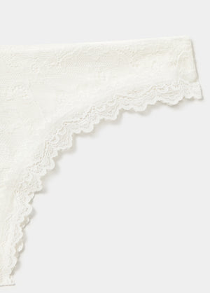 Lace thong