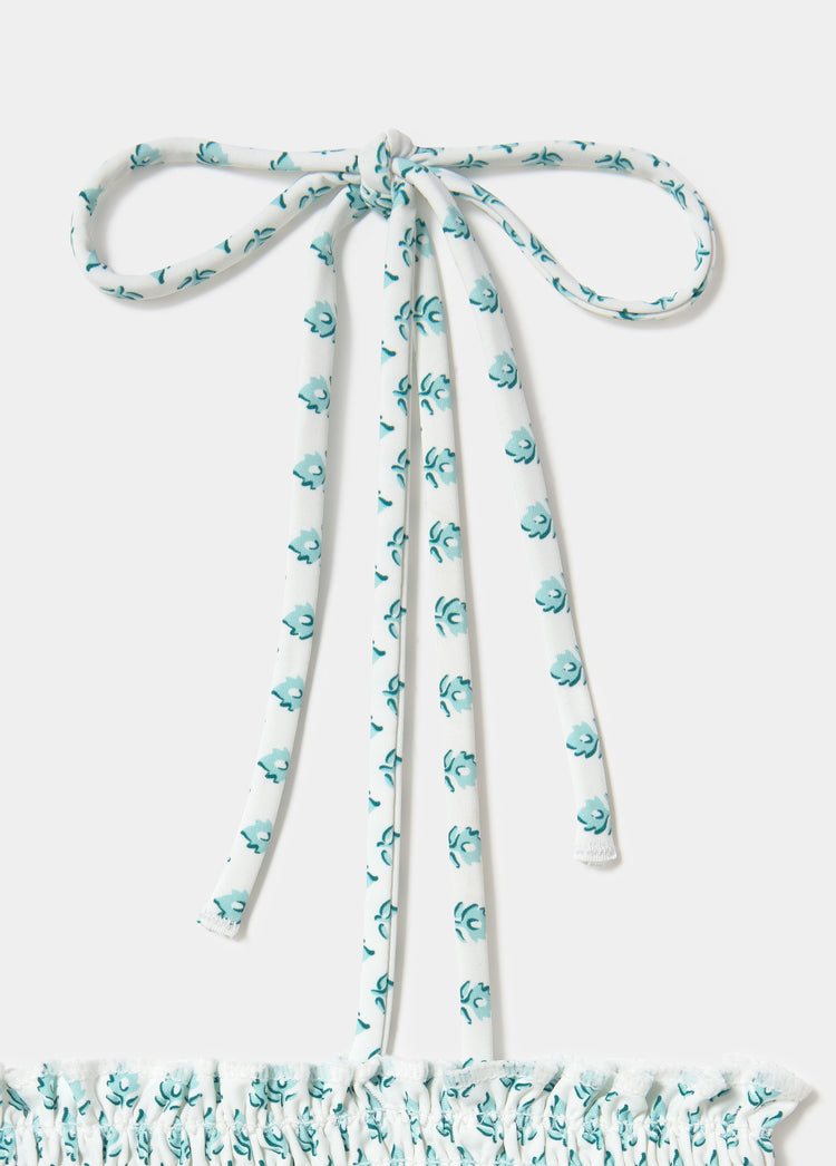 Top bandeau franzido