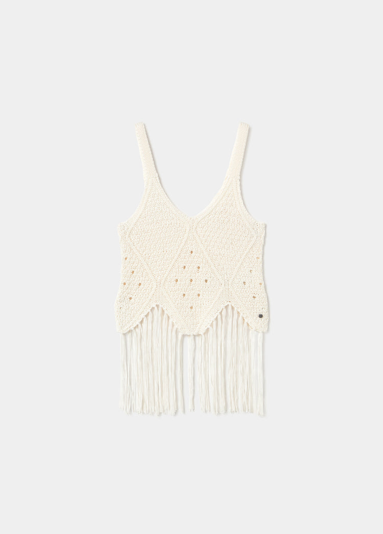 Top crochet flecos