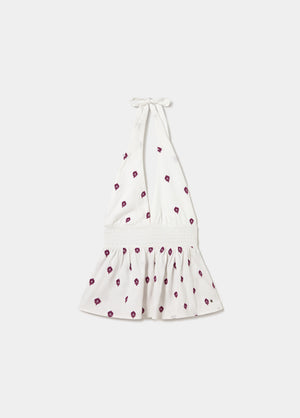 Top halter bordados