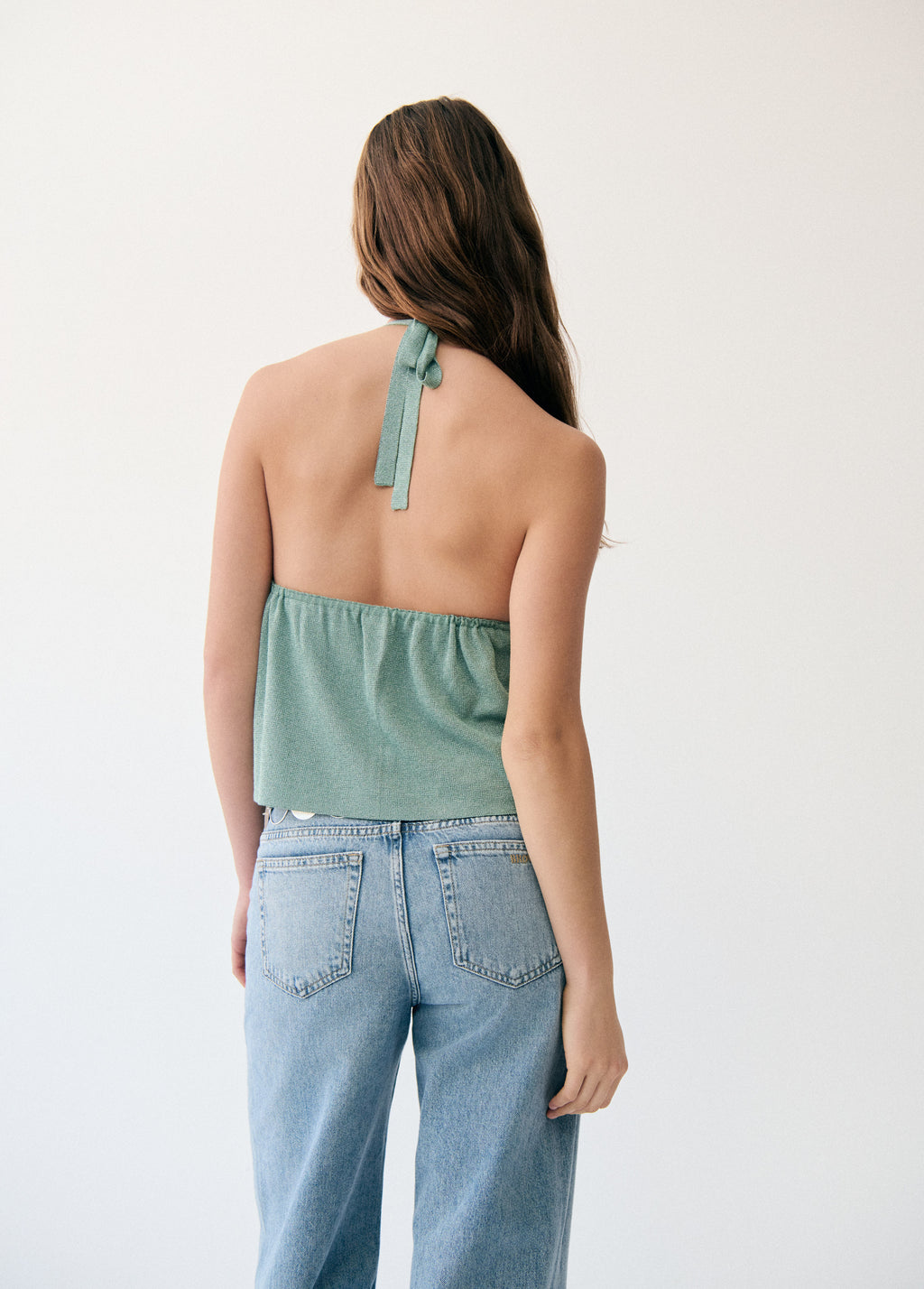 Top halter rideau